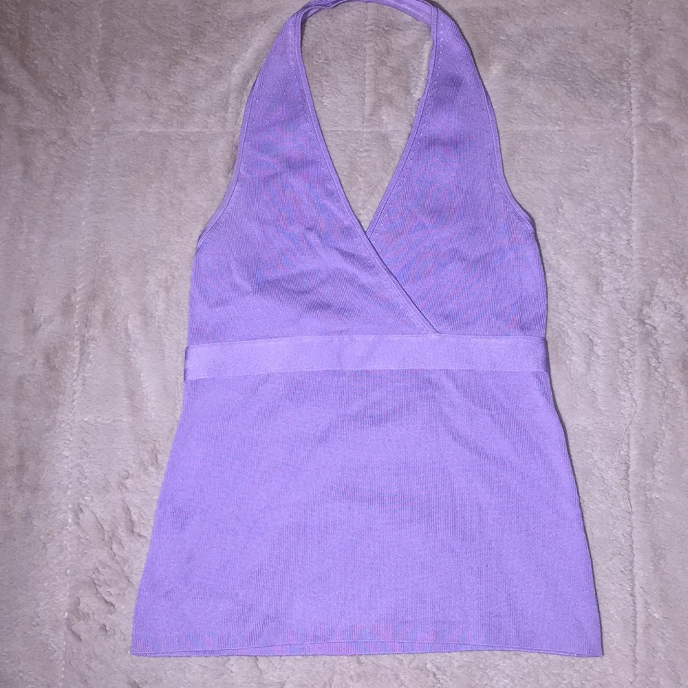 Ann Taylor Loft Purple halter-top